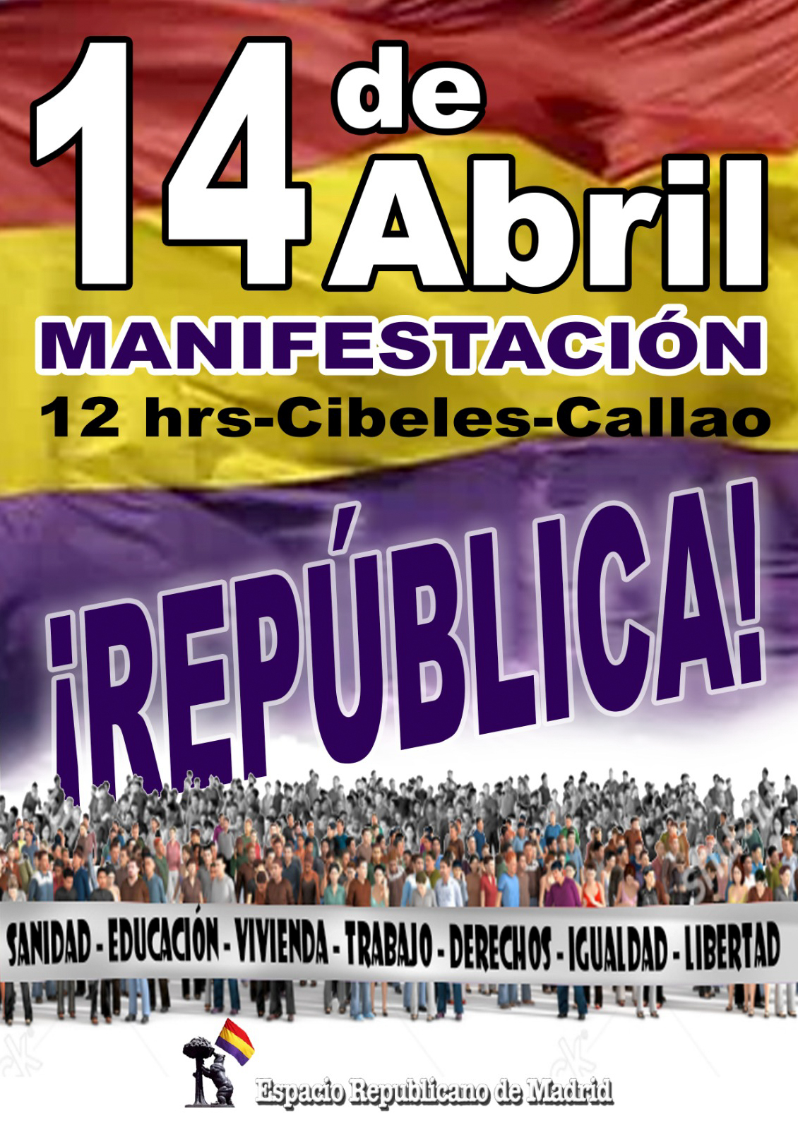 14 Abril - Convocatoria Espacio Republicano de Madrid