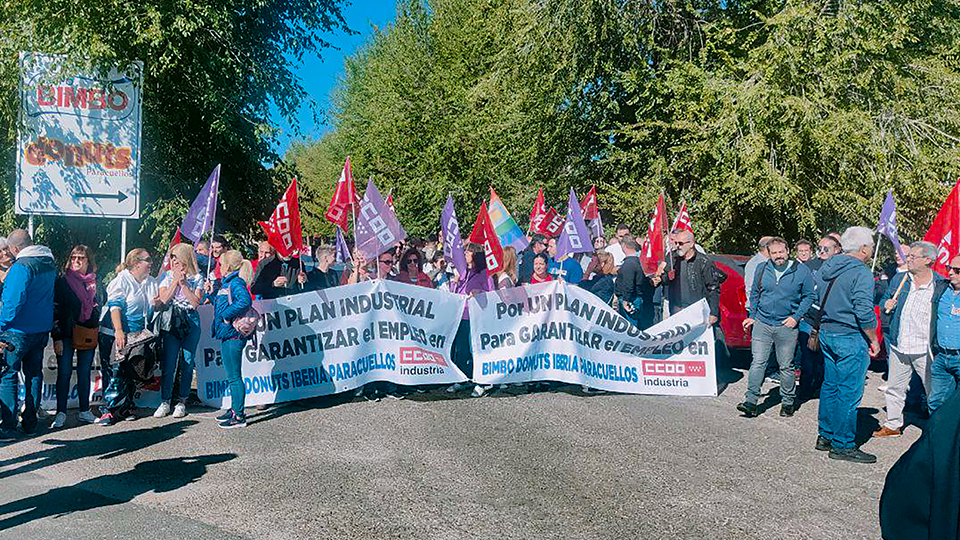 IU Madrid con los trabajadores de Bimbo en huelga