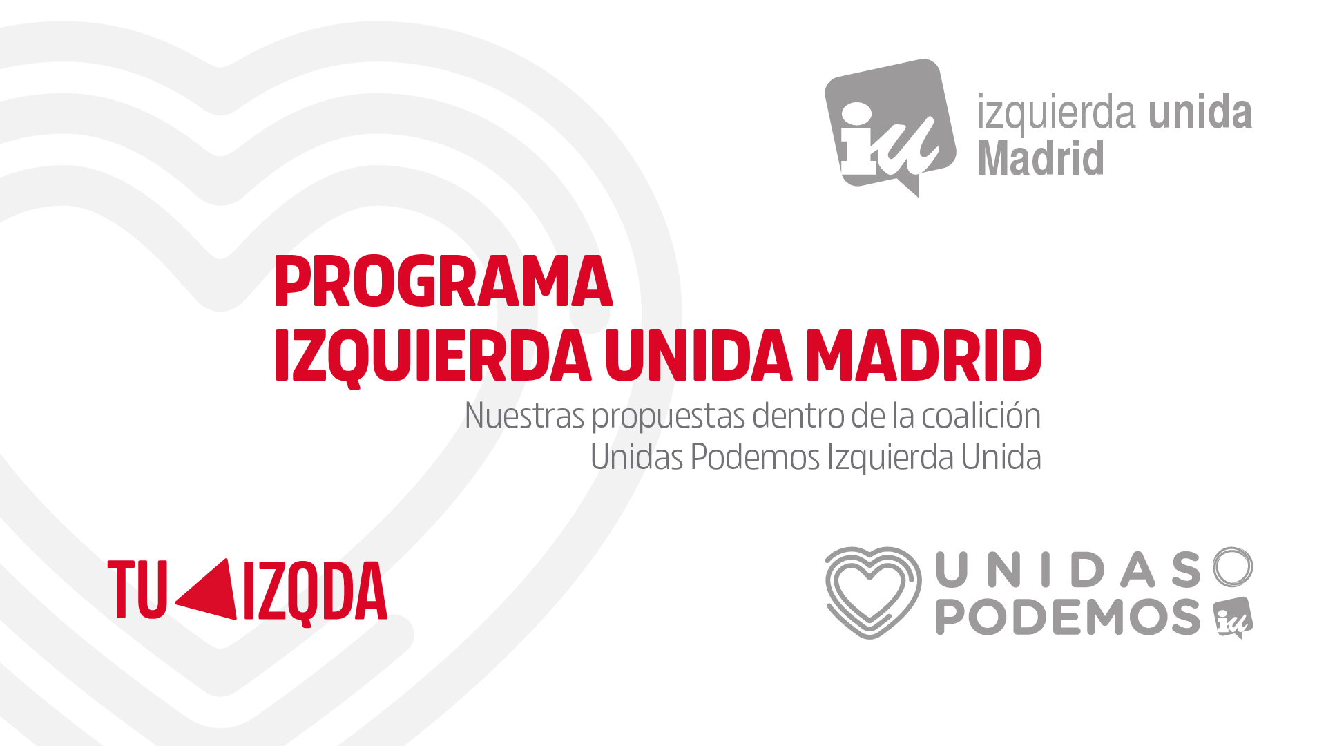 IU Madrid - Propuestas Programáticas
